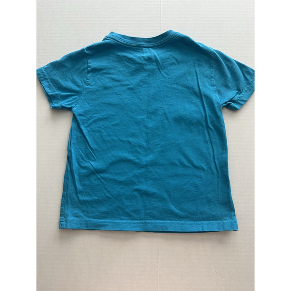 Polo Ralph Lauren Kid's T-Shirt Teal Blue Orange Pony Sz 5 Short Sleeve - Picture 6 of 6